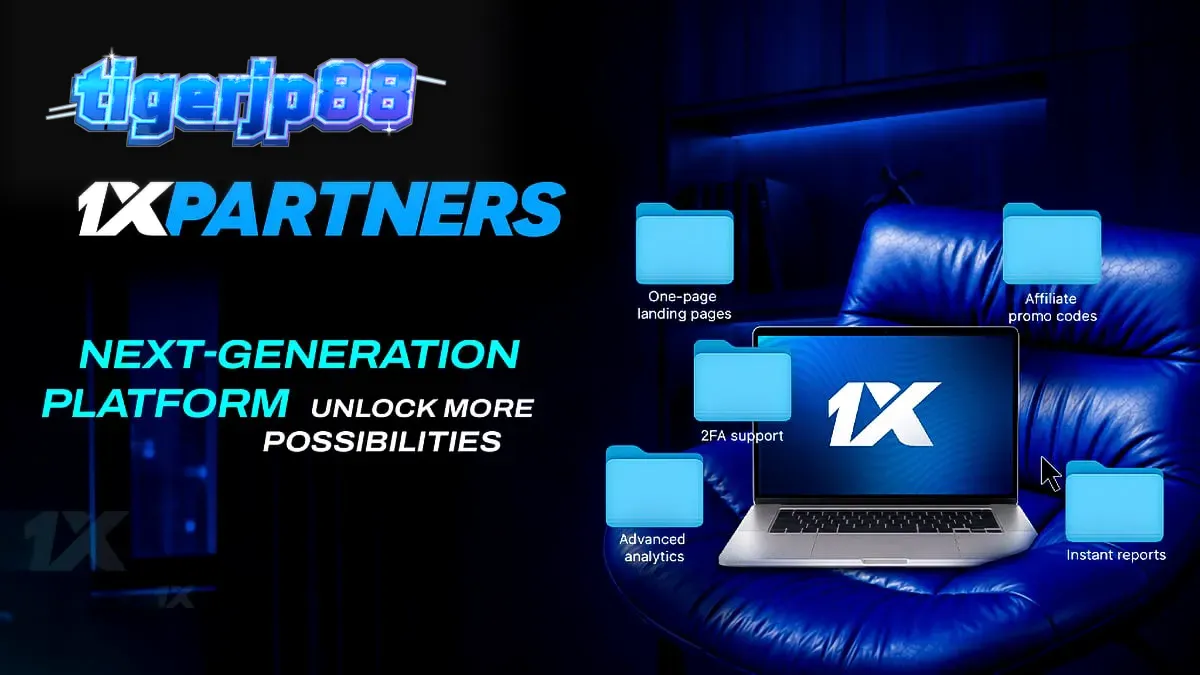 Dasbor afiliasi 1xPartners yang modern dan mudah digunakan